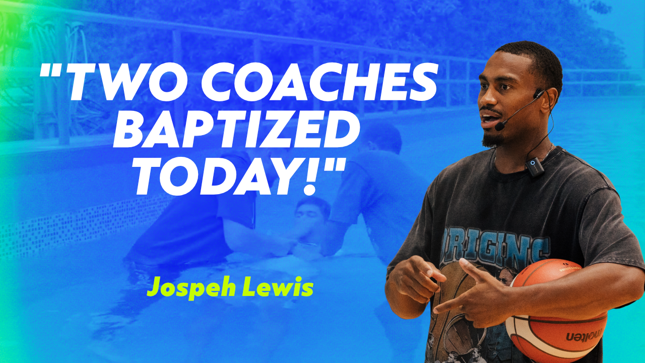 "Two Were Coaches Baptized Today!" I Joseph "Trey" Lewis